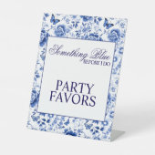 Something Blue Before I Do Floral Bridal Shower 台座サイン (正面)