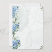 Something Blue Before I Do Hydrangea 招待状 (裏面)