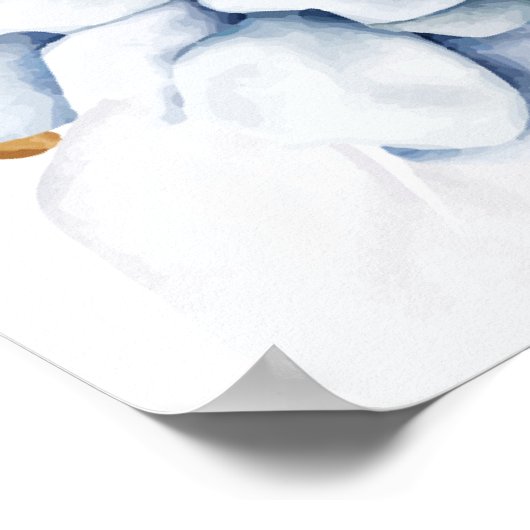 Something Blue Before I Do I Doフローラウェルカムサイン ポスター (角)