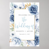 Something Blue Before I Do I Doフローラウェルカムサイン ポスター (正面)