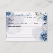 Something Blue Before I Do Recipe  エンクロージャーカード (正面)