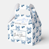 Something Blue Before I do Theme Bridal Shower フェイバーボックス (正面サイド)