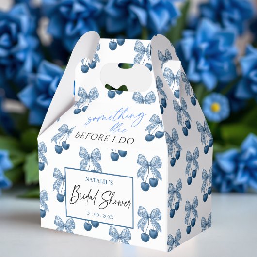 Something Blue Before I do Theme Bridal Shower フェイバーボックス