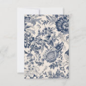 Something Blue before "I Do" Toileブライダルシャワー 招待状 (裏面)