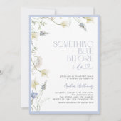 Something Blue Before I Do Wildflower Shower 招待状 (正面)