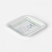 Something Blue Bow Bridal Shower ペーパープレート (傾斜あり)