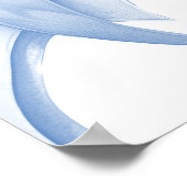 Something Blue Bow Bridal Shower Welcome ポスター (角)