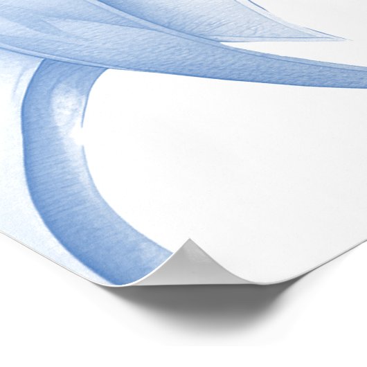 Something Blue Bow Bridal Shower Welcome ポスター (角)