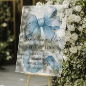 Something Blue Bow Bridal Shower Welcome Sign アクリルサイン