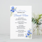Something Blue Bridal Shower Brunch Menu (スタンド正面)
