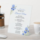 Something Blue Bridal Shower Brunch Menu 台座サイン (インサイチュ)