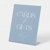 Something Blue Bridal Shower Cards & Gifts 台座サイン (正面)