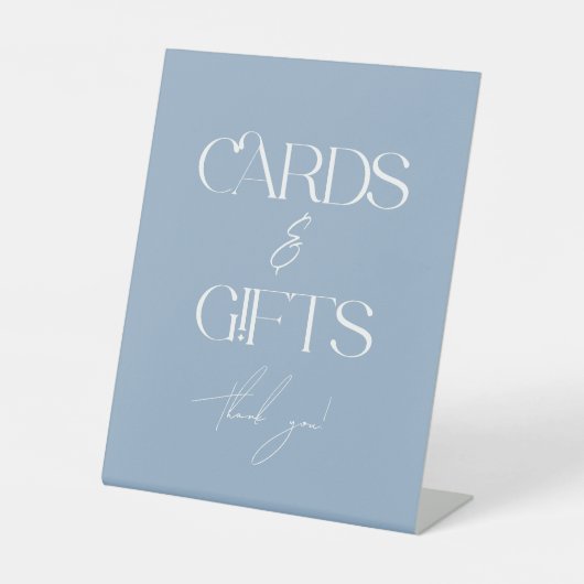 Something Blue Bridal Shower Cards & Gifts 台座サイン (正面)