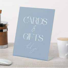 Something Blue Bridal Shower Cards & Gifts 台座サイン