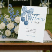 Something Blue Bridal Shower  Flower Bar Sign 台座サイン