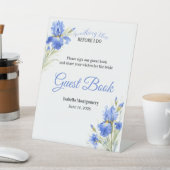 Something Blue Bridal Shower Guest Book Sign 台座サイン (インサイチュ)