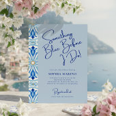 Something Blue Bridal Shower | Mediterranean Tile  招待状