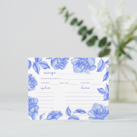 Something blue -  bridal shower recipe (スタンド正面)