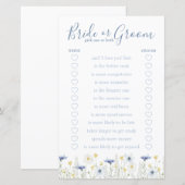 Something Blue Bride or Groom Game (正面/裏面)