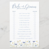 Something Blue Bride or Groom Game (正面)