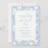 Something Blue Chinoiserie Bridal Shower  招待状 (正面)