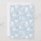 Something Blue Chinoiserie Bridal Shower  招待状 (裏面)