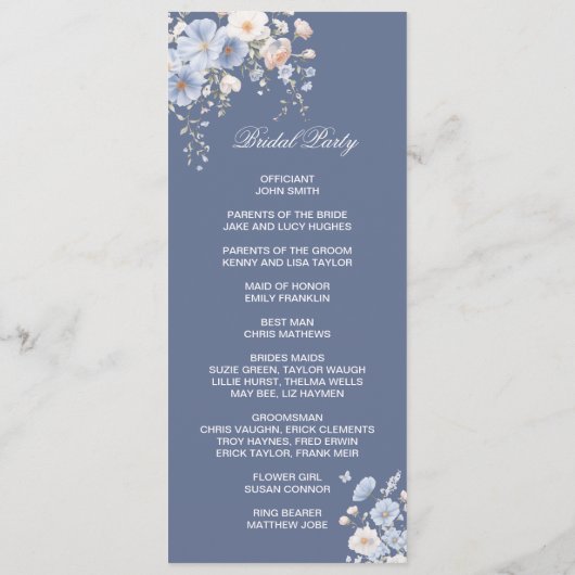 Something Blue Double Sided Flat Program プログラム (裏面)