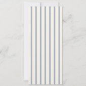 Something Blue Dusty Blue Elegant Wedding Menu 招待状 (裏面)