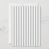 Something Blue Elegant Wedding Menu Card 招待状 (裏面)