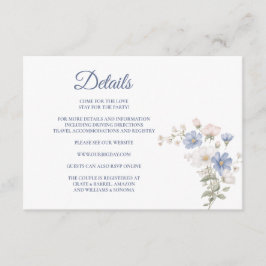 Something Blue Enclosure Card Details エンクロージャーカード