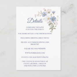 Something Blue Enclosure Card Details エンクロージャーカード