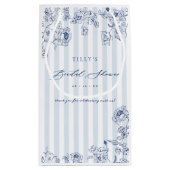 Something Blue Favor Bags Bridal Shower Gift Wrap スモールペーパーバッグ (裏面)