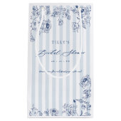 Something Blue Favor Bags Bridal Shower Gift Wrap スモールペーパーバッグ (正面)