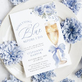 Something Blue Floral Bridal Shower Invitation 招待状