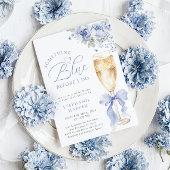 Something Blue Floral Bridal Shower Invitation 招待状