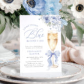 Something Blue Floral Bridal Shower Invitation 招待状