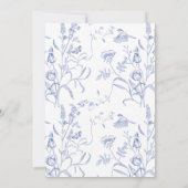 Something Blue French Bridal Shower invitation 招待状 (裏面)
