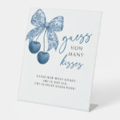 Something Blue Guess How Many Kisses Bridal Shower 台座サイン (正面)