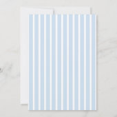 Something Blue Hand Drawn Cake Stripe Wedding 招待状 (裏面)