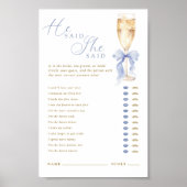 Something Blue He Said She Said Digital ポスター (正面)