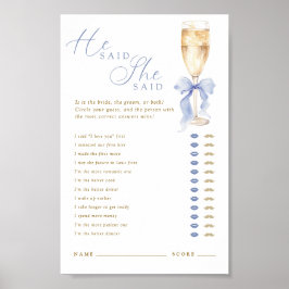 Something Blue He Said She Said Digital ポスター