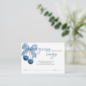 Something Blue How Many Rings Bridal Shower Game エンクロージャーカード (スタンド正面)