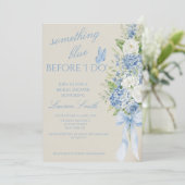 Something Blue Hydrangea Bridal Shower Invitation 招待状 (スタンド正面)