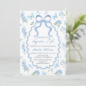 Something Blue Hydrangea Bridal Shower Invitation 招待状 (スタンド正面)