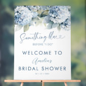Something Blue Hydrangea Bridal Shower Sign アクリルサイン (ニュートラル)