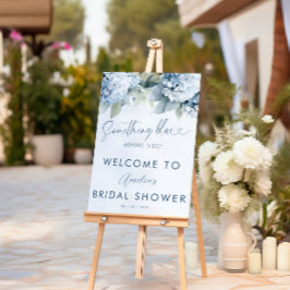 Something Blue Hydrangea Bridal Shower Sign アクリルサイン