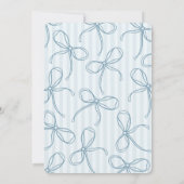 Something Blue Lingerie Lace Bachelorette Party 招待状 (裏面)