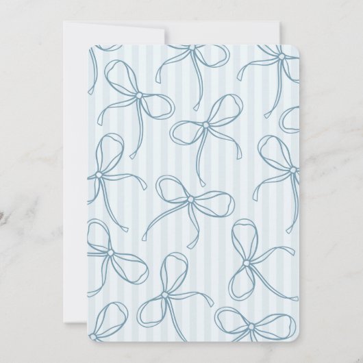 Something Blue Lingerie Lace Bachelorette Party 招待状 (裏面)