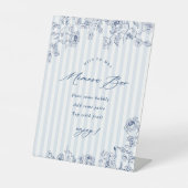 Something Blue Mimosa Bar Acrylic Pedestal Sign 台座サイン (正面)