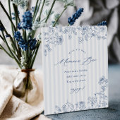 Something Blue Mimosa Bar Acrylic Pedestal Sign 台座サイン